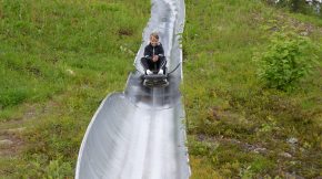 Exciting summer sled track